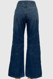 Stylish Wide-Leg Straight Jeans