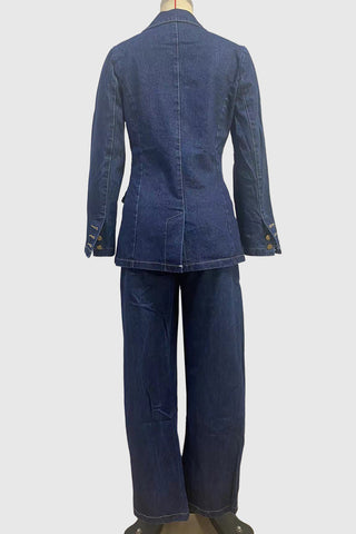 Tailored Denim Straight Jeans