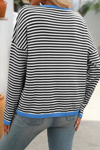 Striped Knit Sweater