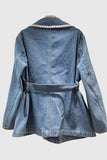 Embellished Denim Jacket with Belt