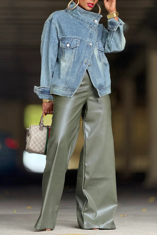 Chic Oversized Denim Jacket