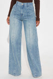 Classic High-Waist Straight Jeans