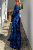 Off-Shoulder Floral Maxi Dress