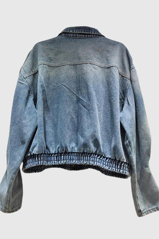 Embellished Fringe Denim Jacket