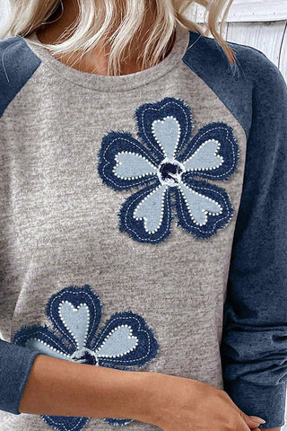 Floral Raglan Sleeve Blouse