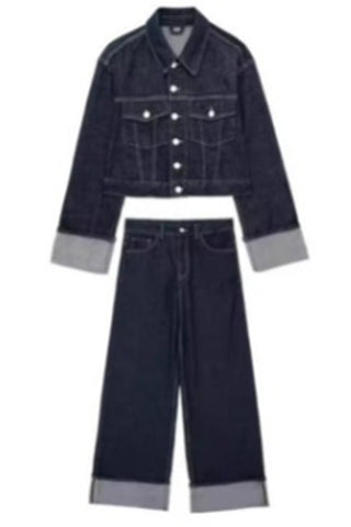 Stylish Button-Front Jacket Set