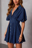 Button-Down Denim Dress