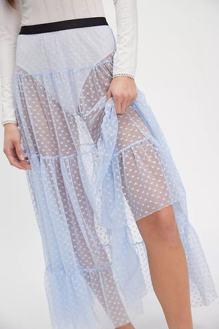 Flowy Sheer Maxi Skirt