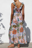 Sleeveless V-Neck Maxi Dress