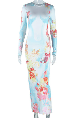 Floral Long Sleeve Dress