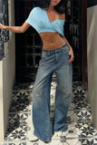 Draped V-Neck Batwing T-Shirt