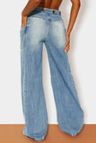 High-Waisted Wide-Leg Jeans