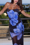 Floral Dress with Strappy Back
