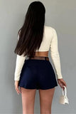 Chic Pleated Mini Skort