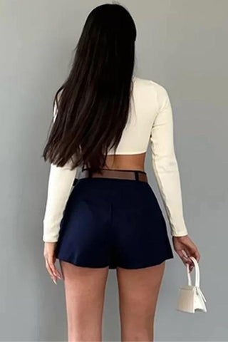 Chic Pleated Mini Skort
