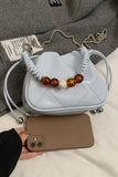 Elegant Beaded Handle Small Bag