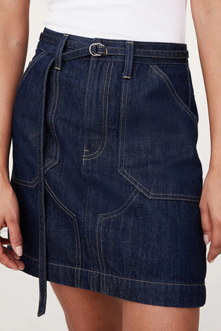 Chic Denim Skirt Set
