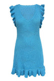 Ruffled Knit Casual Dress