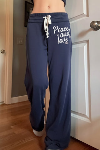 Wide-Leg Drawstring Casual Pants