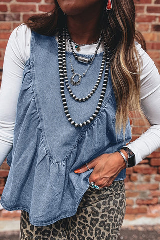 Flowy Denim Tank Top