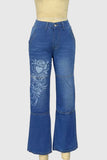 Artistic Straight-Leg Jeans