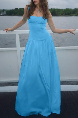 Elegant Ruched Long Casual Dress
