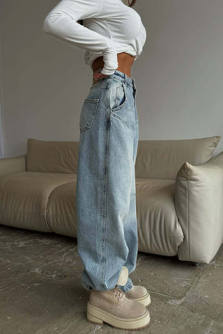 Relaxed Fit Straight Jeans