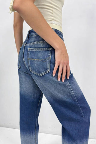 Classic Straight-Leg Denim Jeans