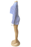 Striped Two-Piece Short Set