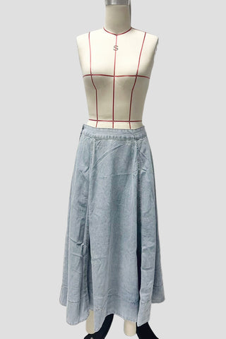 Off-Shoulder Maxi Skirt