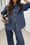 Chic Button-Front Pants Set