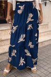 Tiered Floral Maxi Skirt