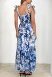 Floral Smocked Midi Dress