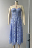 Strapless Floral Midi Dress