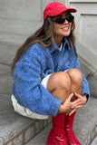 Button-Front Textured Jacket
