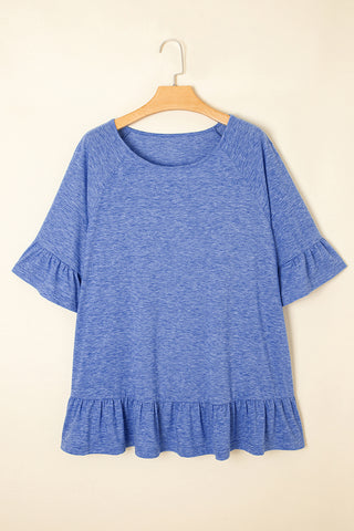 Ruffle-Hem Relaxed Top