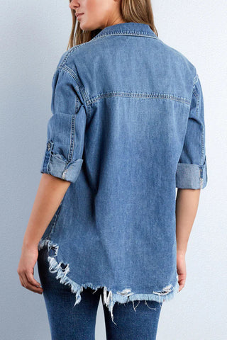 Heart Patch Denim Jacket
