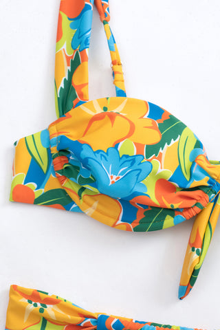 Floral Print Two-Piece Swimsuit
