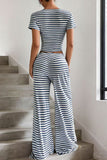 Striped Long-Sleeve Pants Set