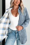 Casual Button-Front Corduroy Jacket
