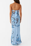 Patchwork Floral Tie Back Dress
