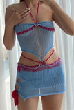 Strappy Knitted Casual Set