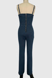 Wide-Leg Strappy Jumpsuit
