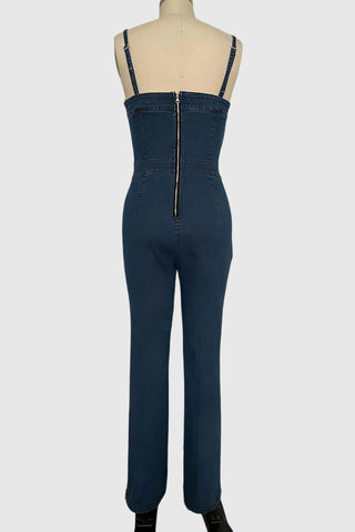 Wide-Leg Strappy Jumpsuit