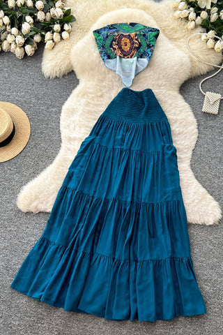 Tiered Maxi Skirt Set