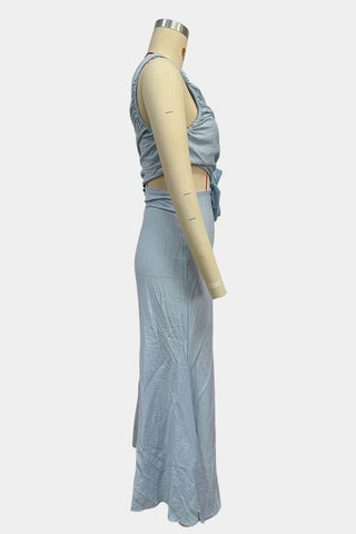 One-Shoulder Flower Detail Dress