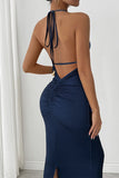 Elegant Halter Maxi Dress