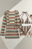 Crochet Bikini Set with Cover-Up