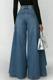 Wide-Leg High-Waisted Jeans