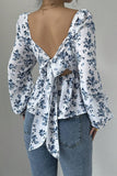 Floral Puff Sleeve Blouse